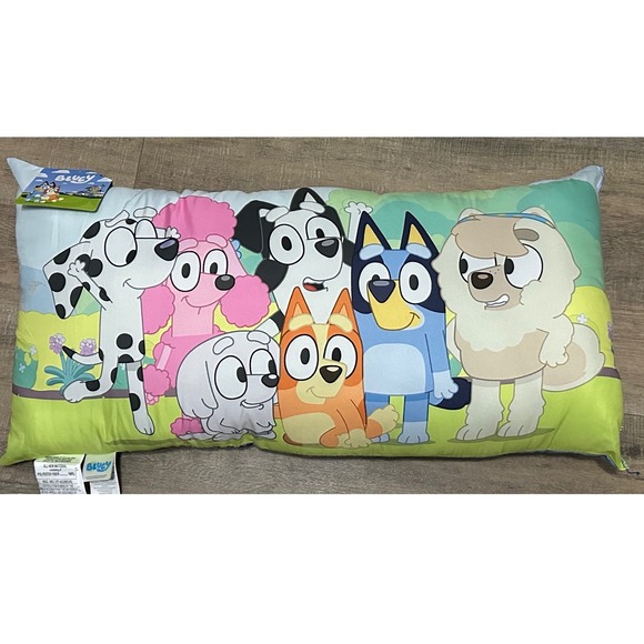 Snuggle Up With The Bluey Characters Kids Large Body Pillow 30x16" - Picture 4 of 8